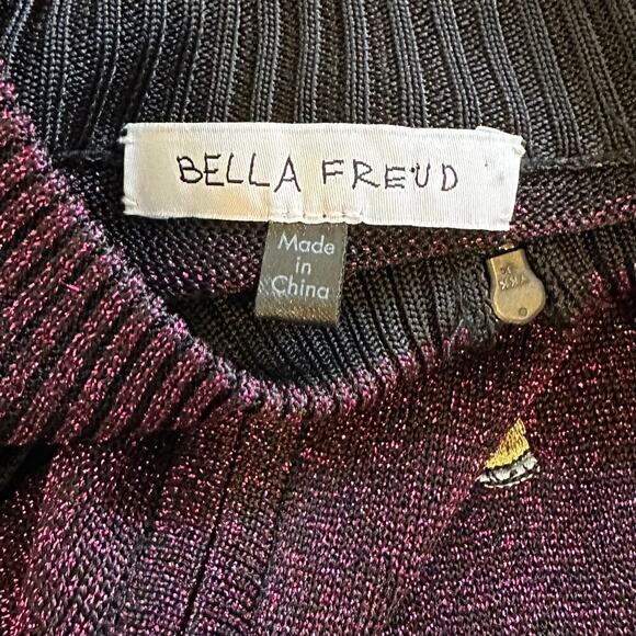 NWOT Bella Freud Queen Midas Zip-Up Metallic Purple Jacket XS - Picture 5 of 7
